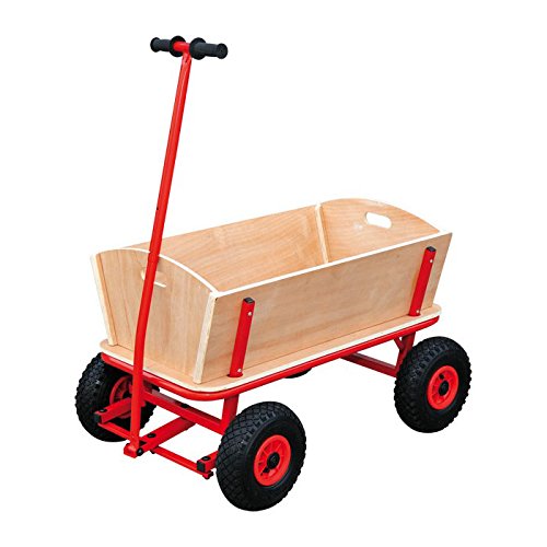 Bollerwagen „Maxi“ aus stabilem Holz, ideal für den Familienausflug, belastbar bis 80 kg