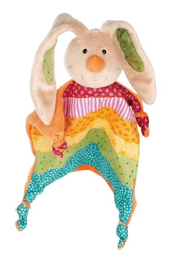 sigikid, Mädchen, Schnuffeltuch Hase, Rainbow Rabbit, Mehrfarbig, 40576