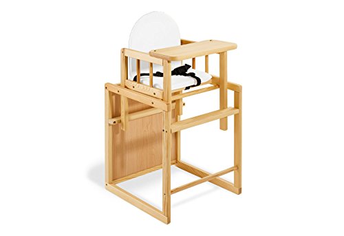 Pinolino Kombihochstuhl Lene 151303, leicht umbaubar zur Stuhl-Tisch-Kombination, Maße 44 x 50 x 88 cm