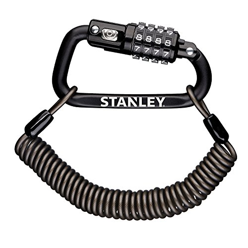 Stanley 4 Digit Karabinerschloss inklusive 180cm Kabel in schwarz