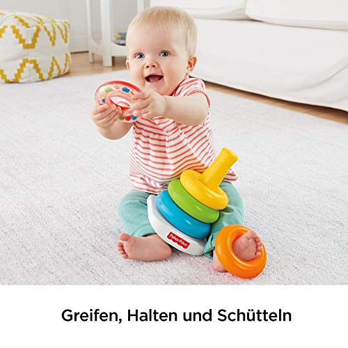 Fisher-Price Stapelturm Farbring Pyramide - Motorikspielzeug Ab 6M