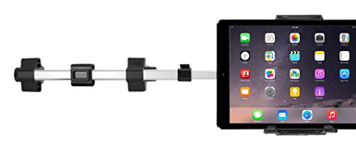 Macally HRMOUNTPRO einstellbare Autokopfstützenhalterung für iPad/Tablet mit einer Breite bis 25,4 cm – Auch kompatibel mit 12,9