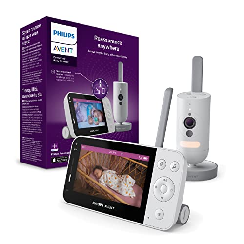 Philips Avent Connected Videophone SCD923/26, Babyphone mit Full HD-Kamera und Secure Connect-System, mit Baby Monitor + App